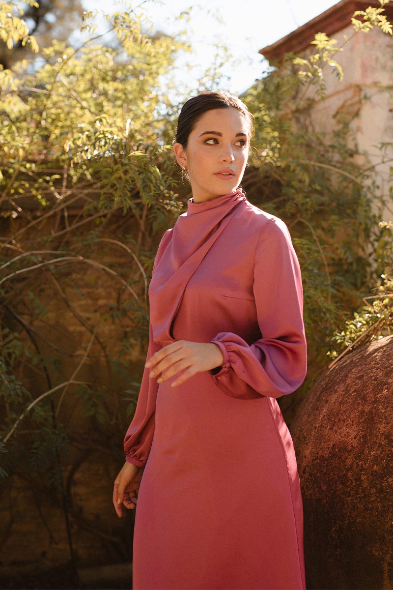 Vestido Grace Rosa Maquillaje - Imagen 3