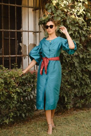 Vestido Greta Verde Pato