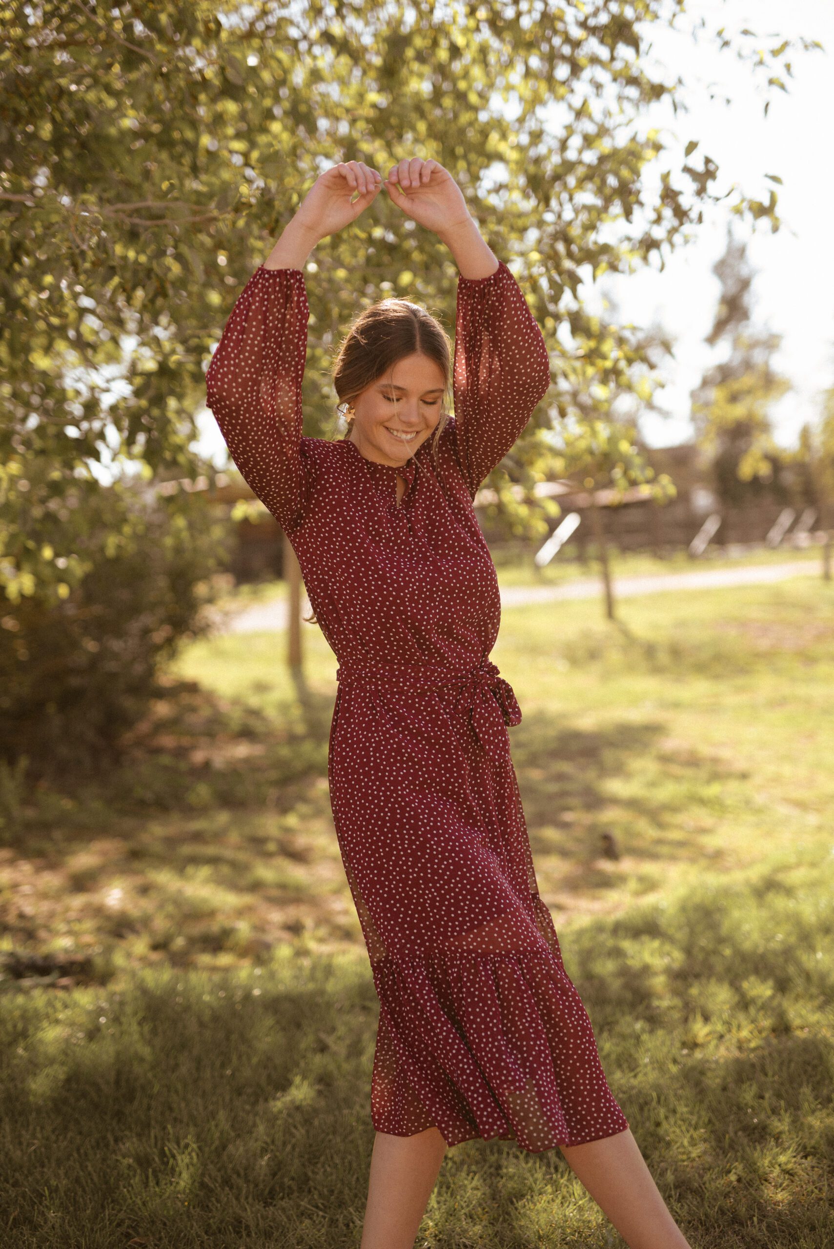 Vestido Minerva Granate