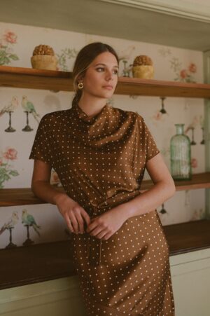 Vestido Iris Marrón Chocolate