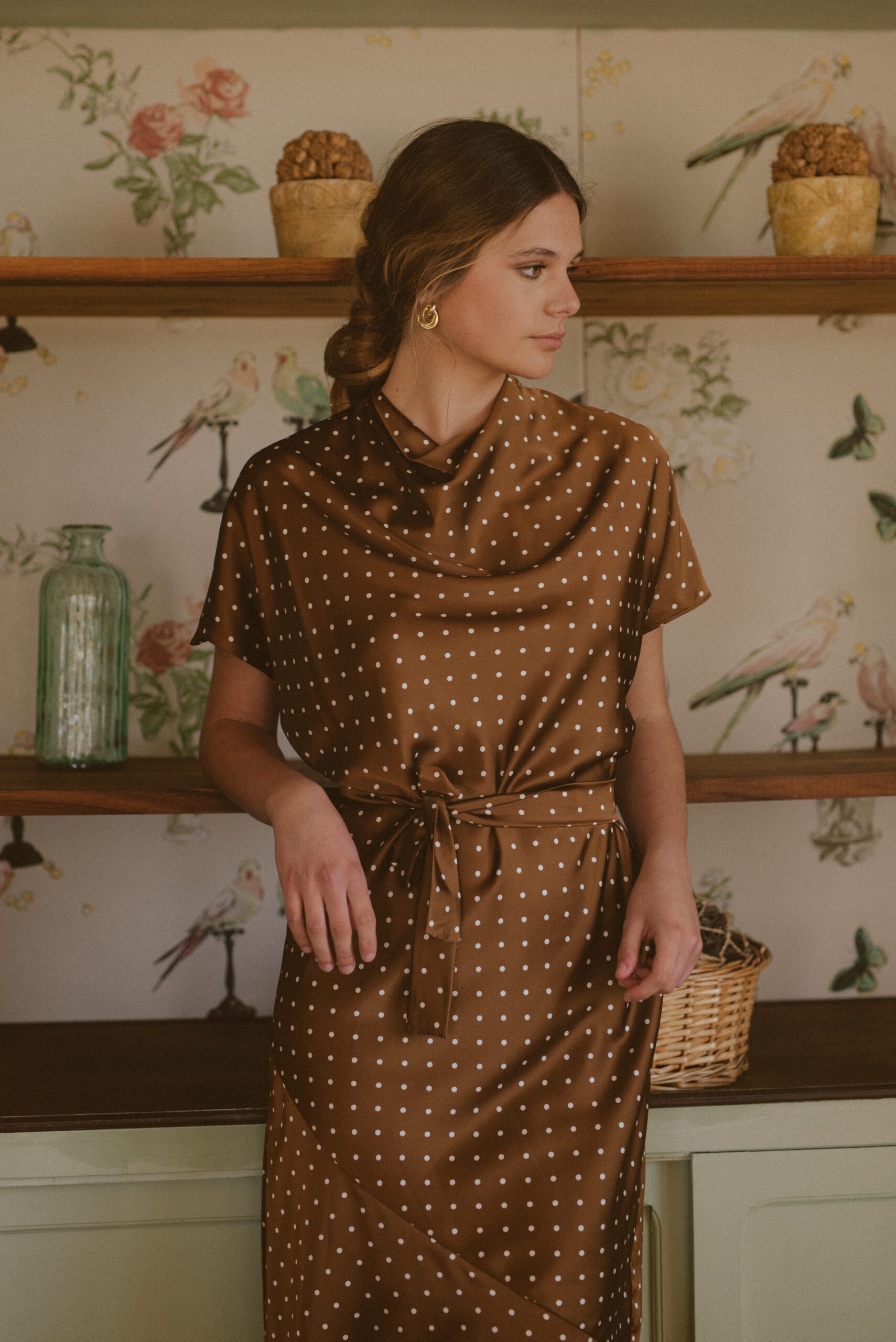 Vestido Iris Marrón Chocolate - Imagen 2