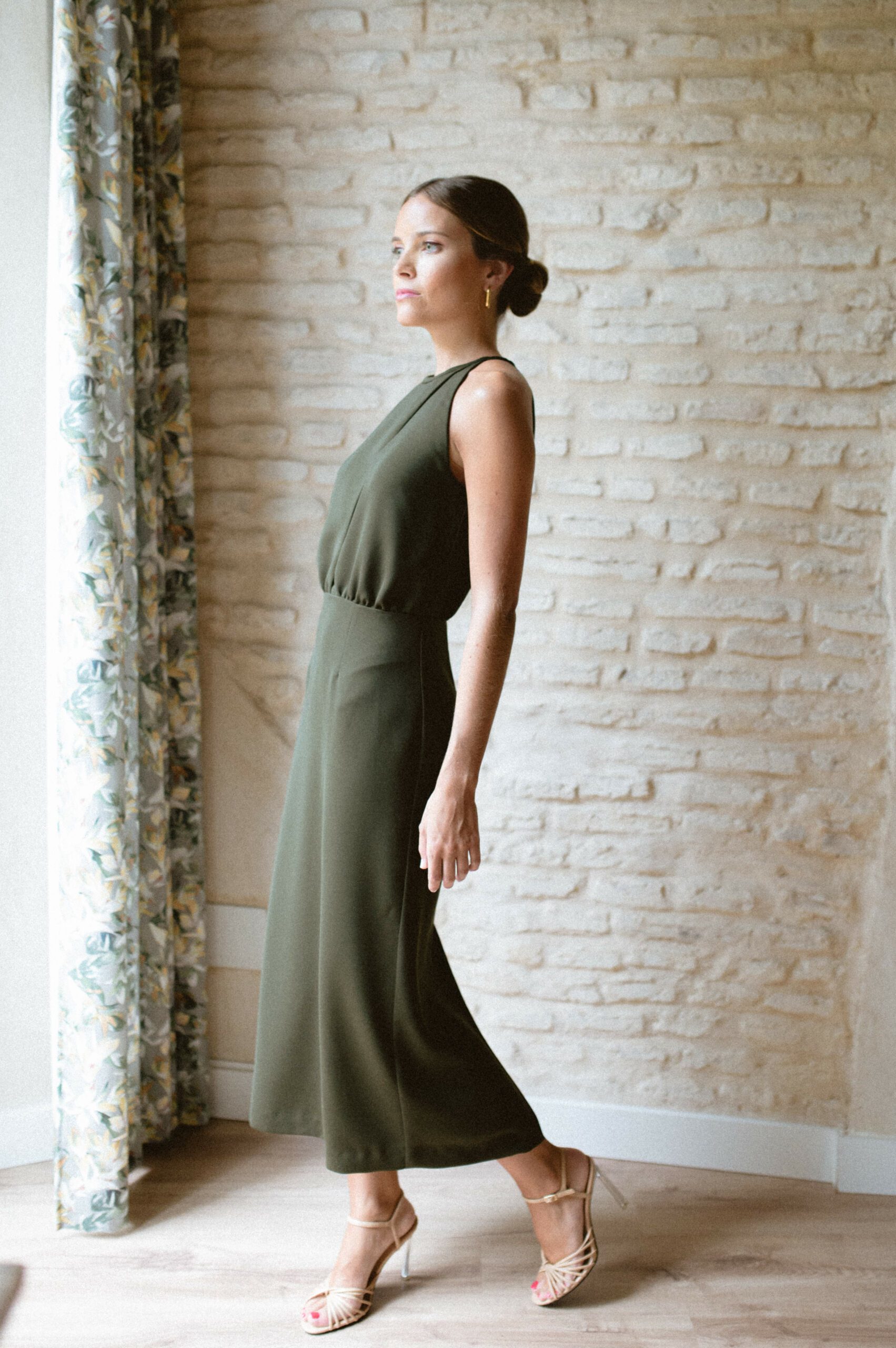 Vestido Carlota Verde Oliva