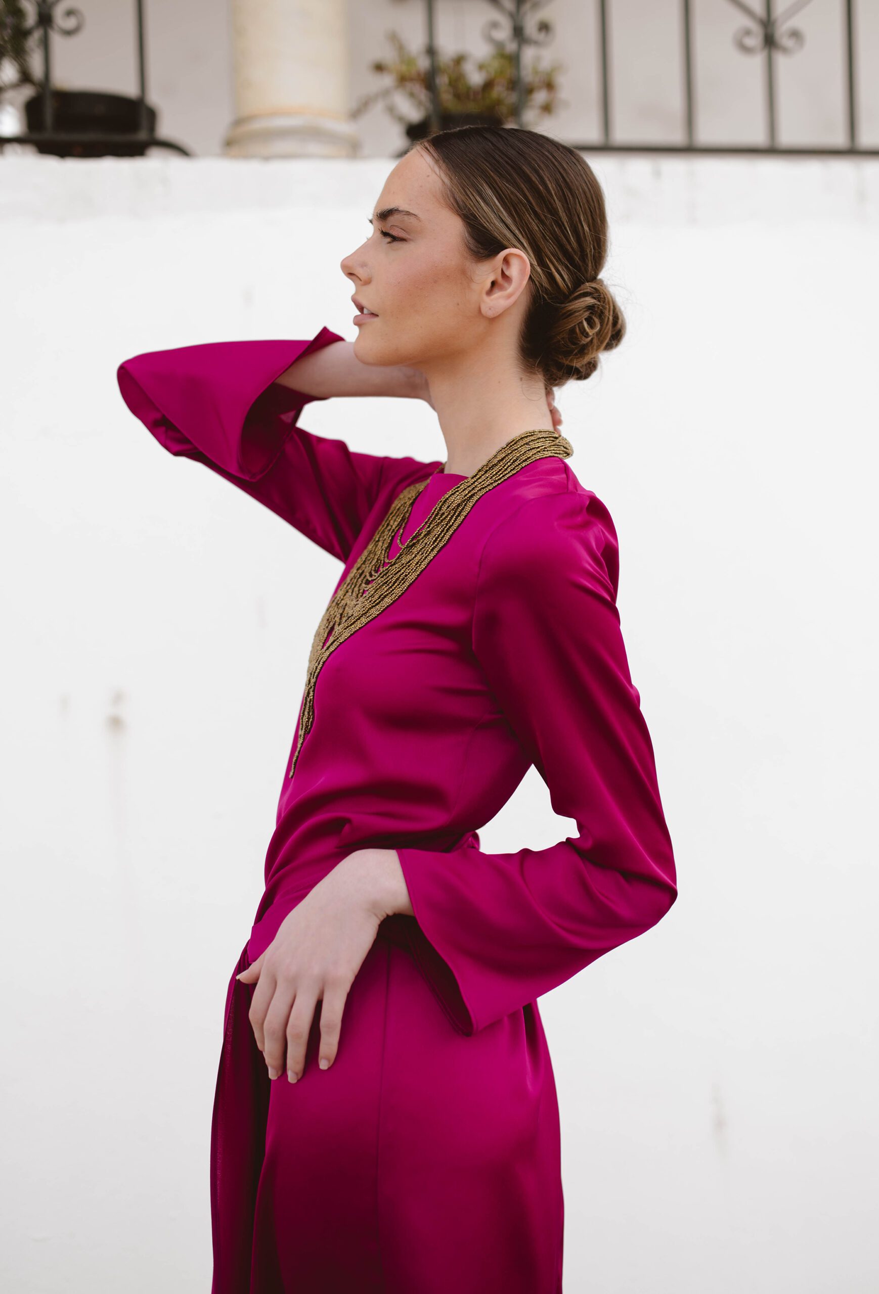 Vestido Agata Buganvilia - Imagen 2