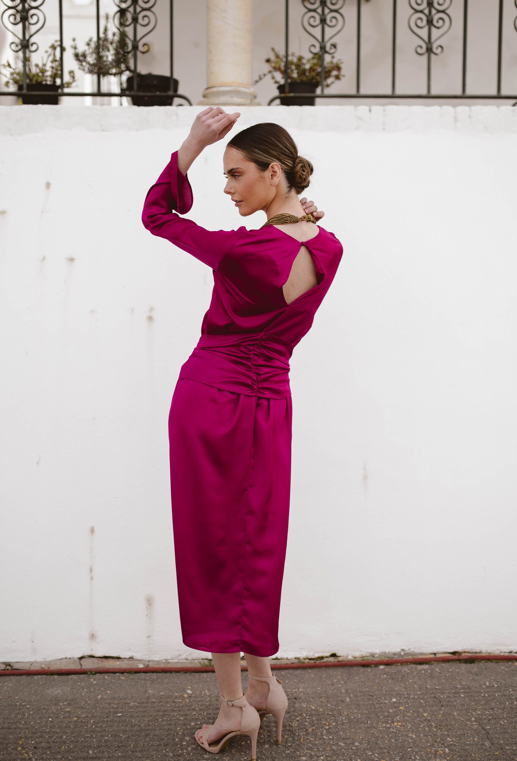 Vestido Agata Buganvilia - Imagen 5