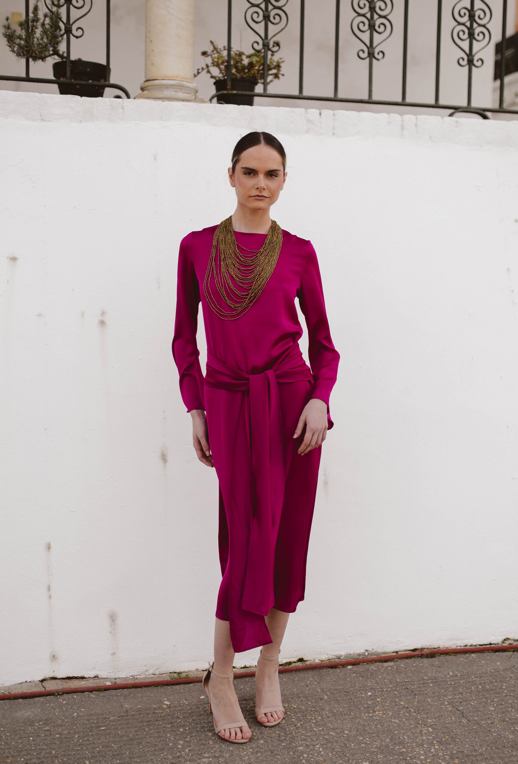 Vestido Agata Buganvilia - Imagen 4