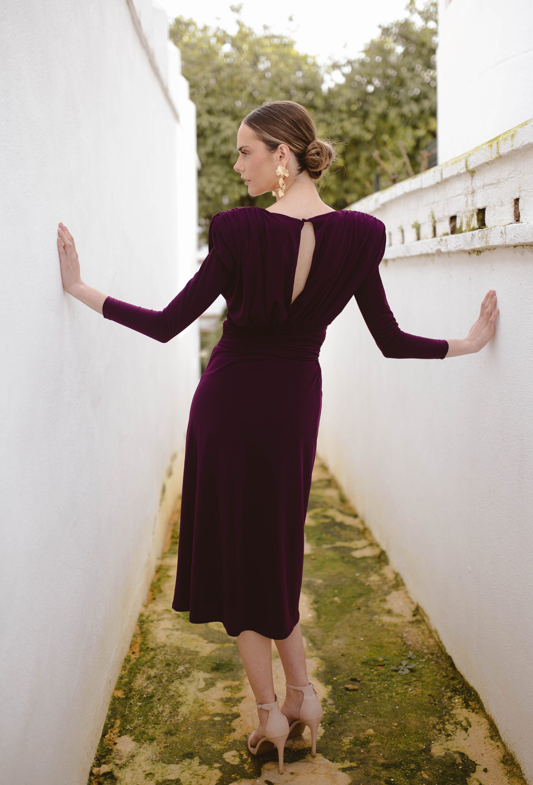 Vestido Jade Berenjena - Imagen 3