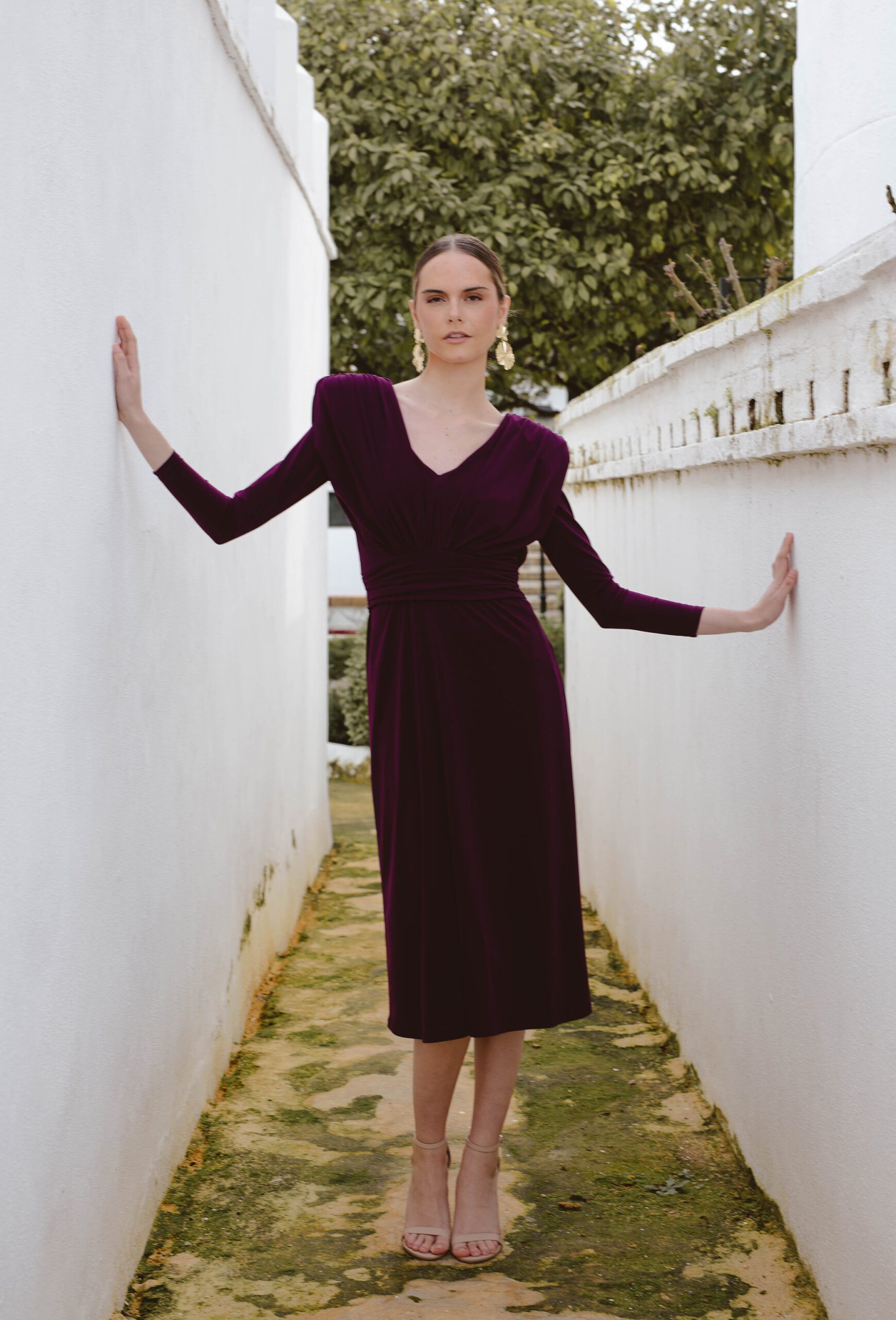 Vestido Jade Berenjena - Imagen 2