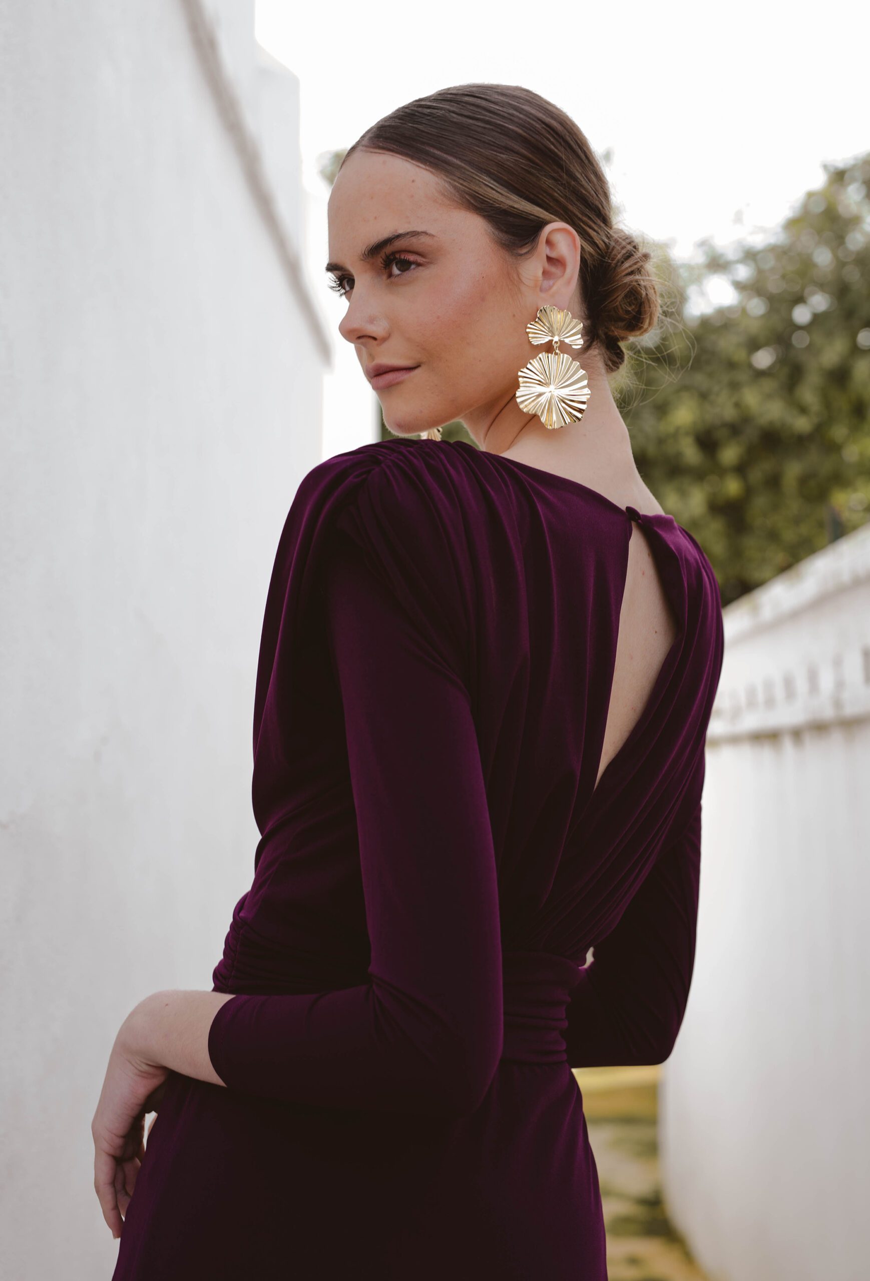 Vestido Jade Berenjena - Imagen 4