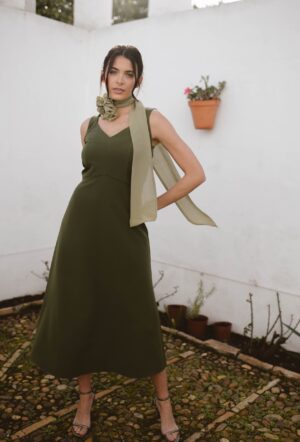 Vestido Cloe Verde Olivo